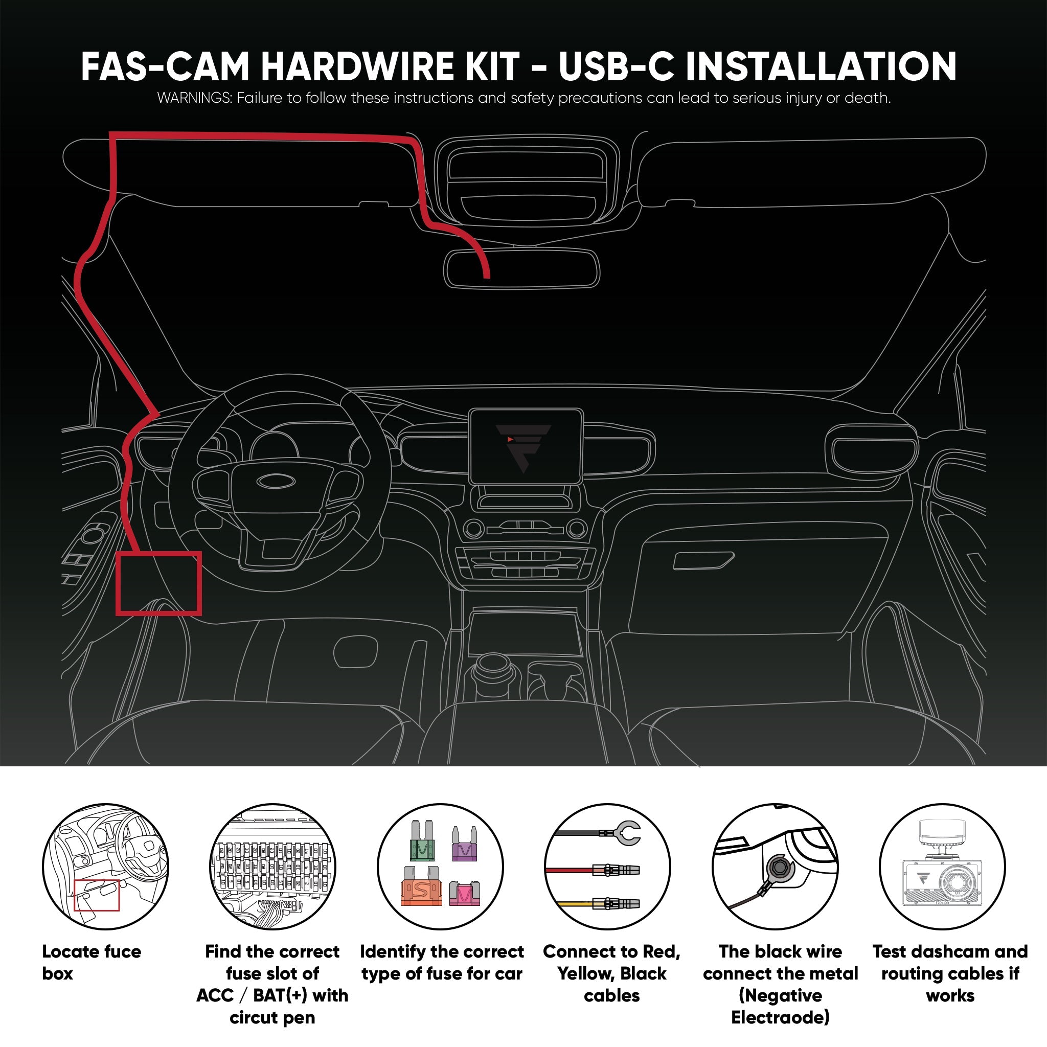 Dash Cam Installation Instructions